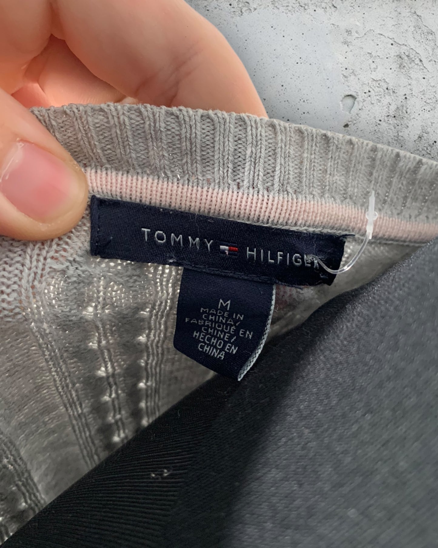 Pull Col V Torsadé Tommy Hilfiger ( M / 38 / 10 )