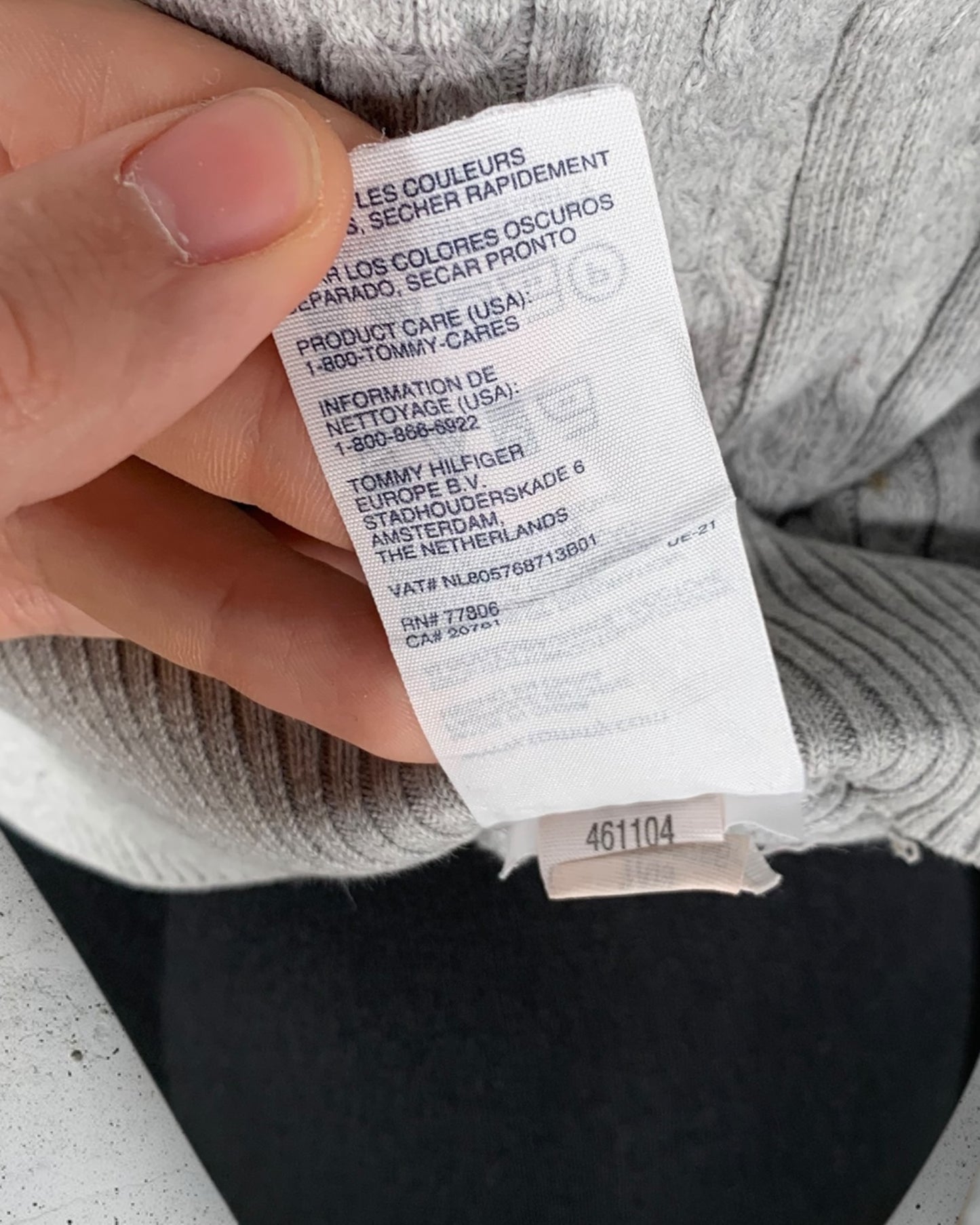 Pull Col V Torsadé Tommy Hilfiger ( M / 38 / 10 )