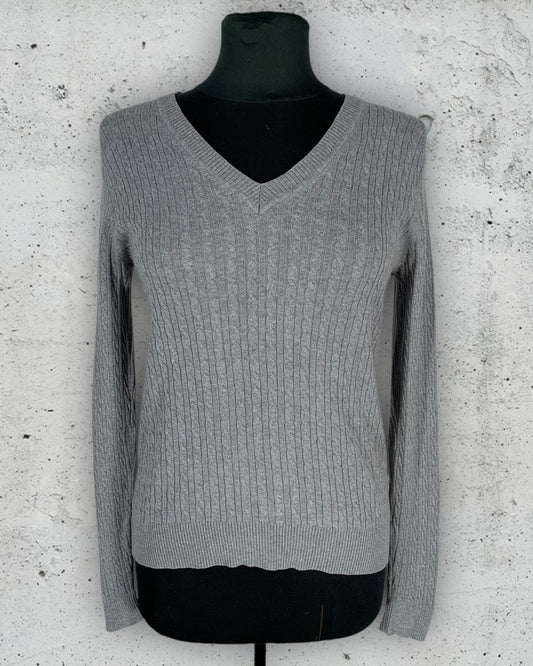 Pull Col V Torsadé Tommy Hilfiger ( M / 38 / 10 )