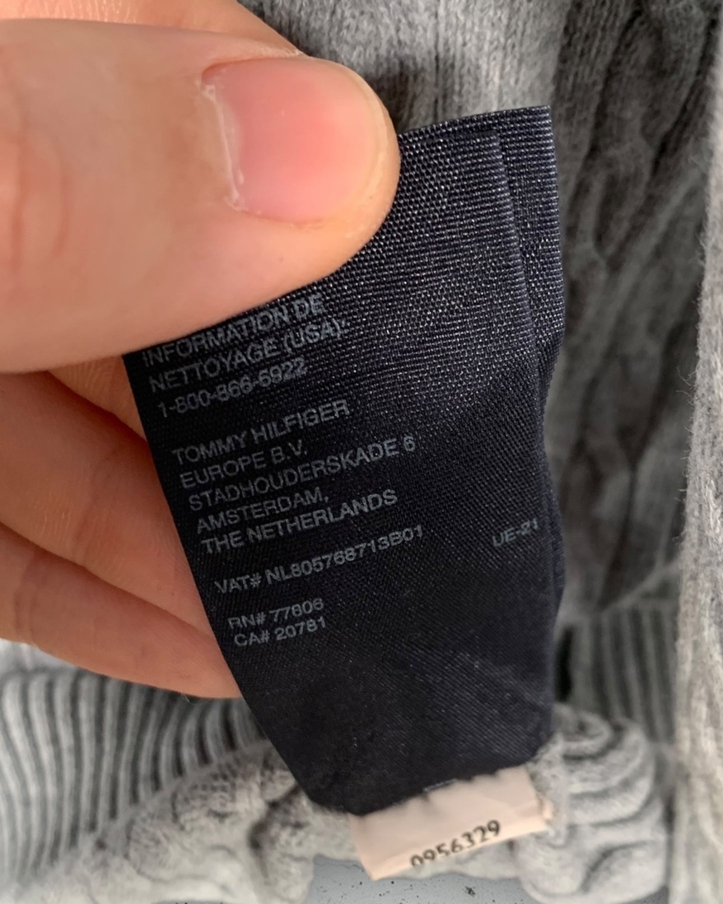 Pull Col V Torsadé Tommy Hilfiger ( M / 38 / 10 )