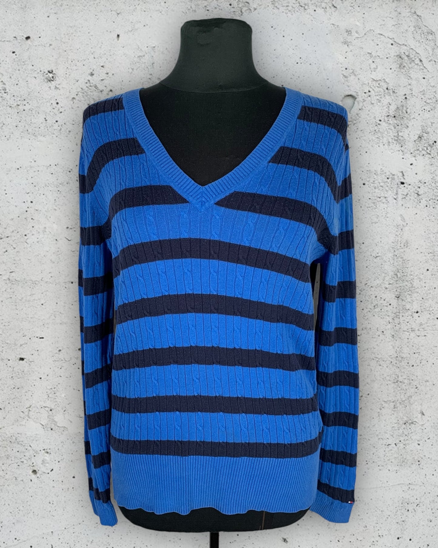 Pull Col V Torsadé Tommy Hilfiger ( XL / 42 / 14 )