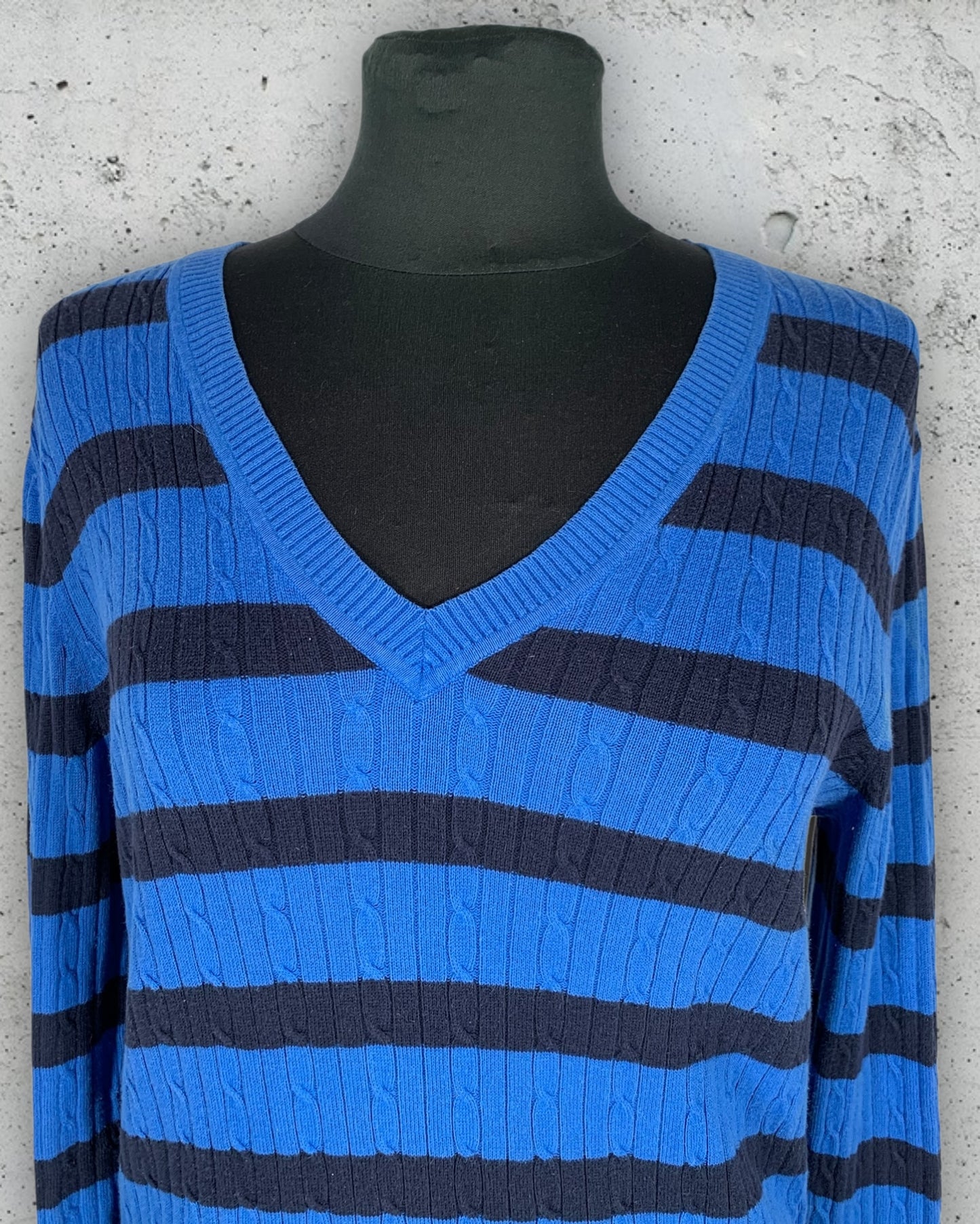 Pull Col V Torsadé Tommy Hilfiger ( XL / 42 / 14 )