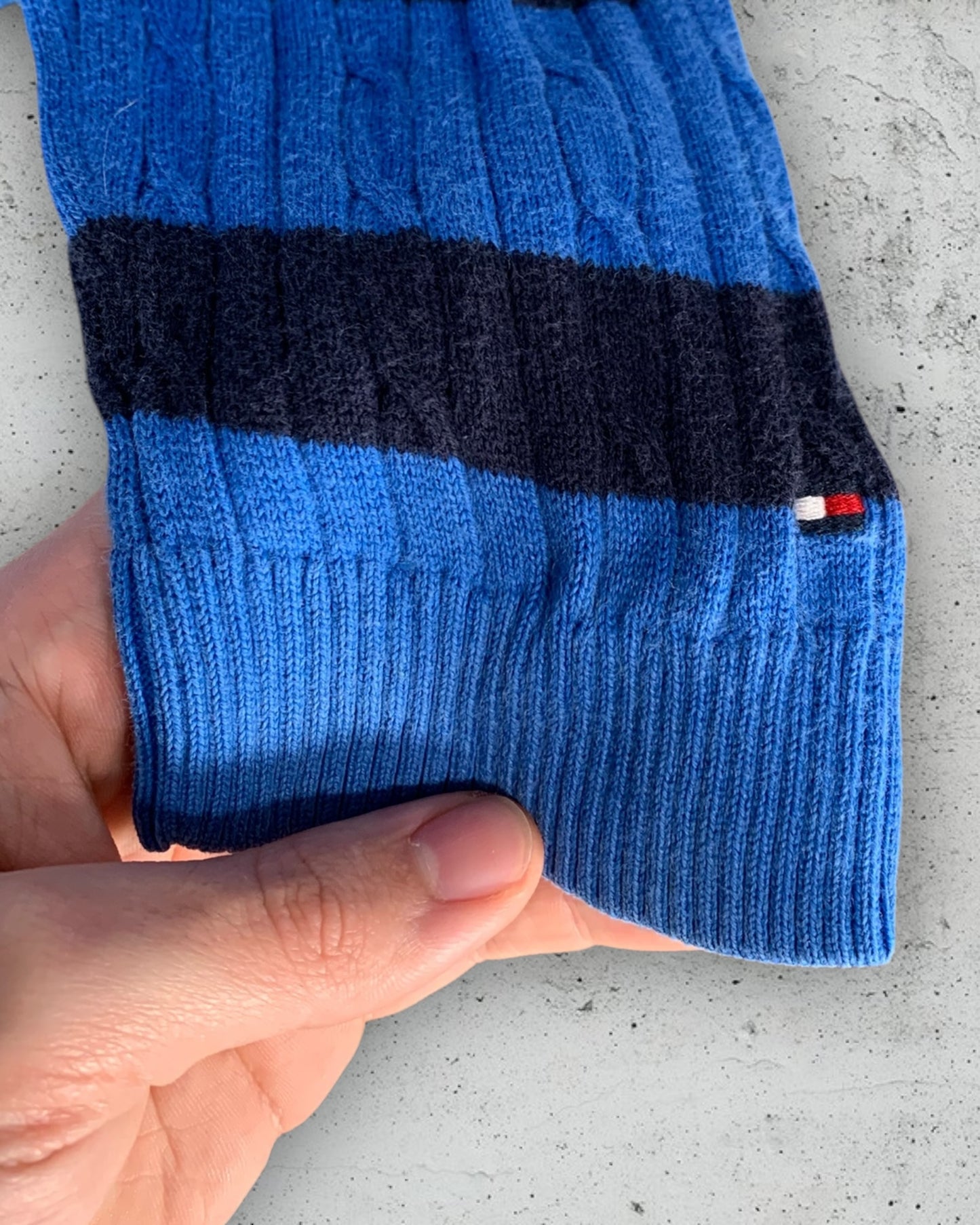 Pull Col V Torsadé Tommy Hilfiger ( XL / 42 / 14 )