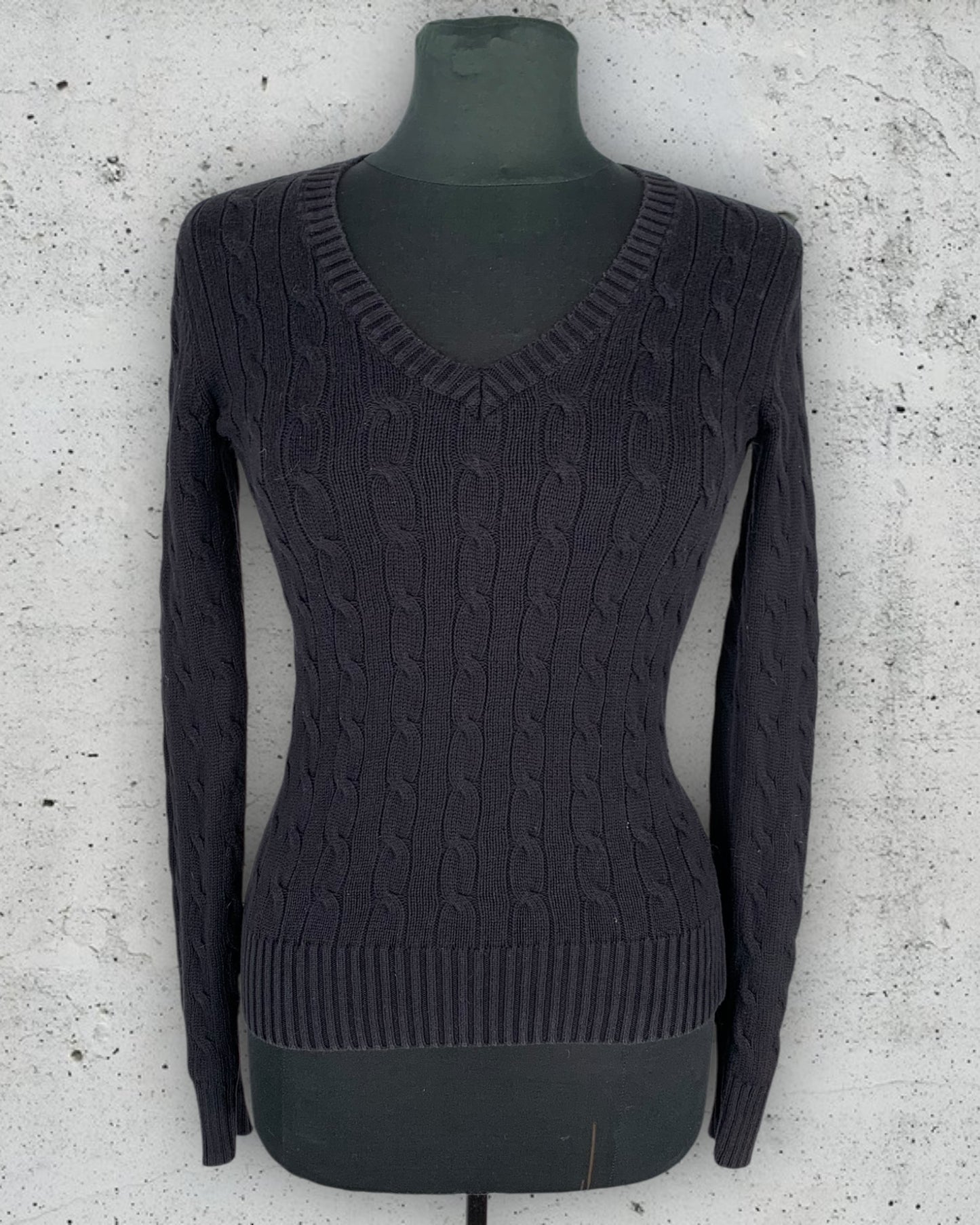 Pull Col V Torsadé Tommy Hilfiger ( XS / 34 / 6 )