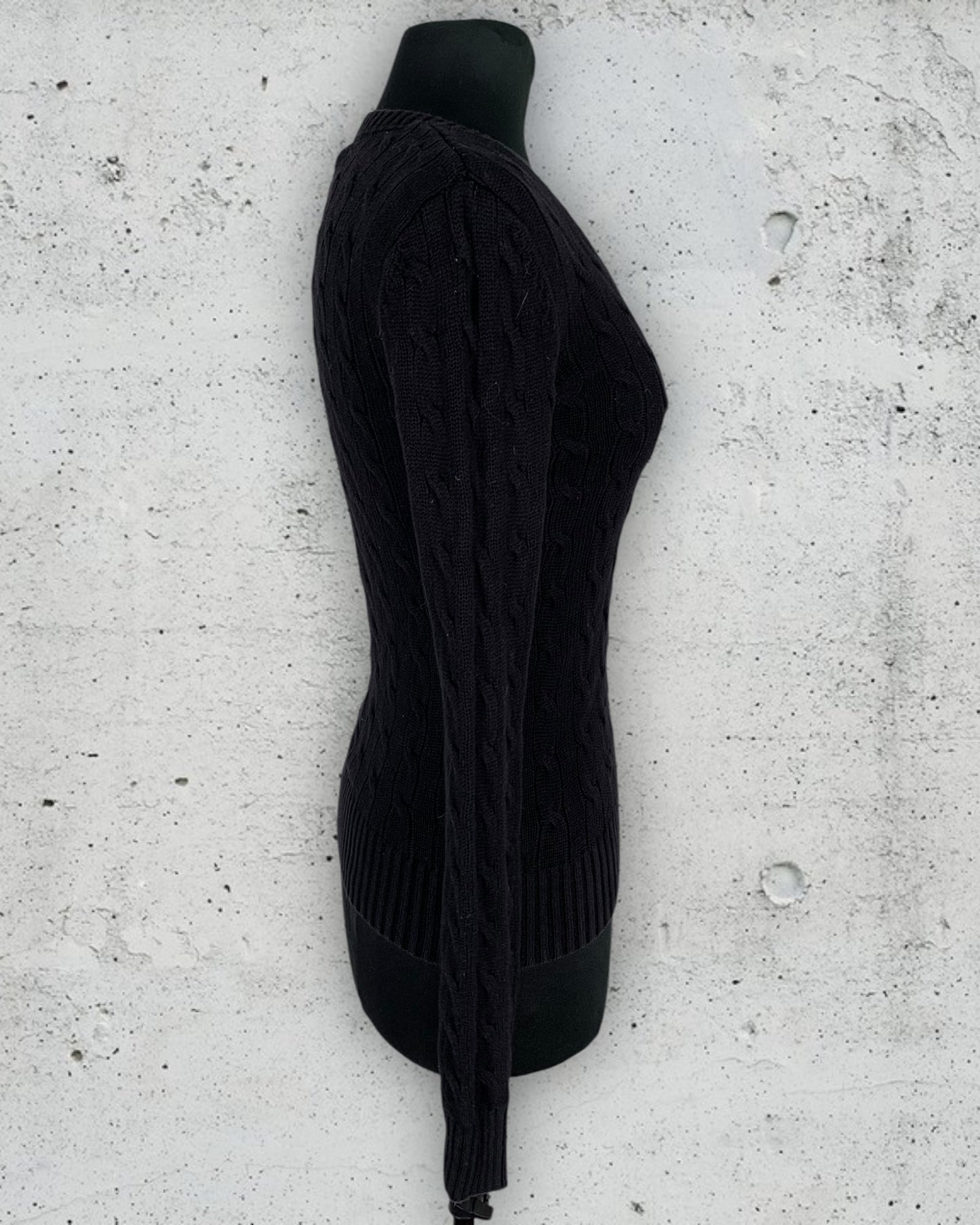 Pull Col V Torsadé Tommy Hilfiger ( XS / 34 / 6 )