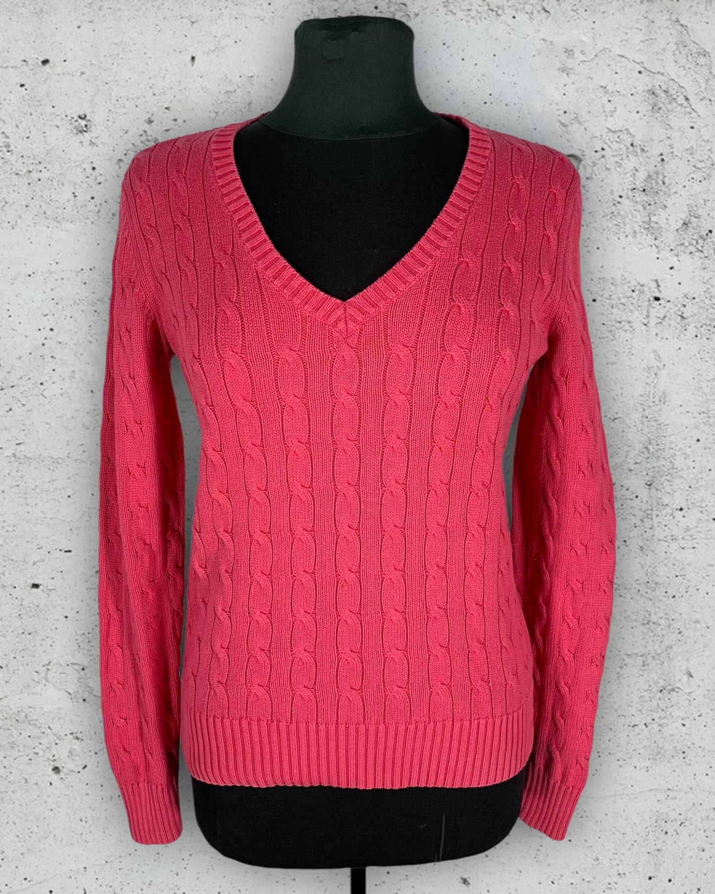 Pull Col V Torsadé Tommy Hilfiger ( M / 38 / 10 )