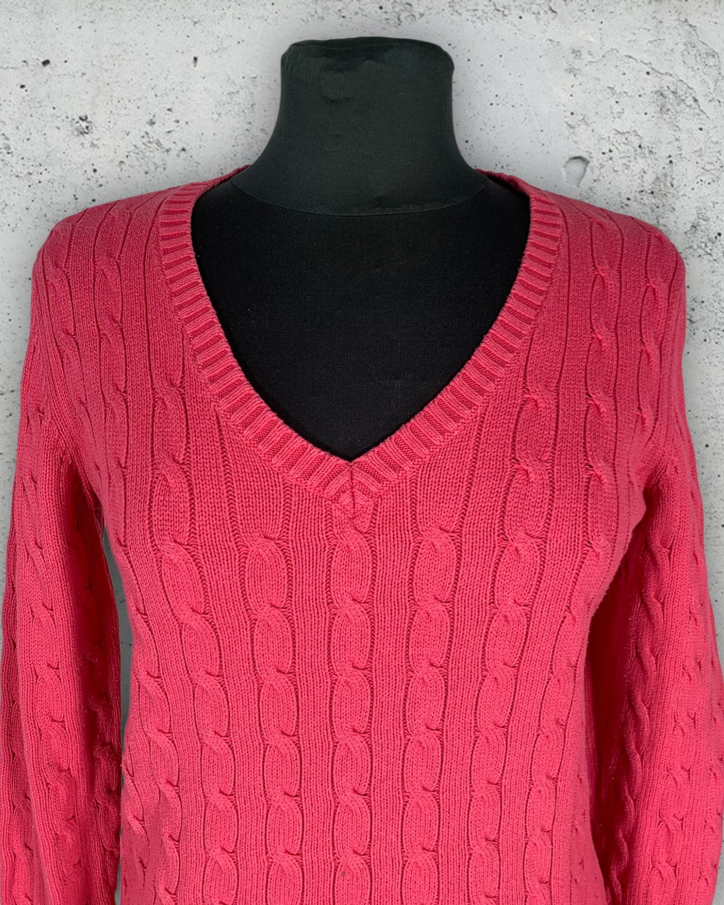 Pull Col V Torsadé Tommy Hilfiger ( M / 38 / 10 )