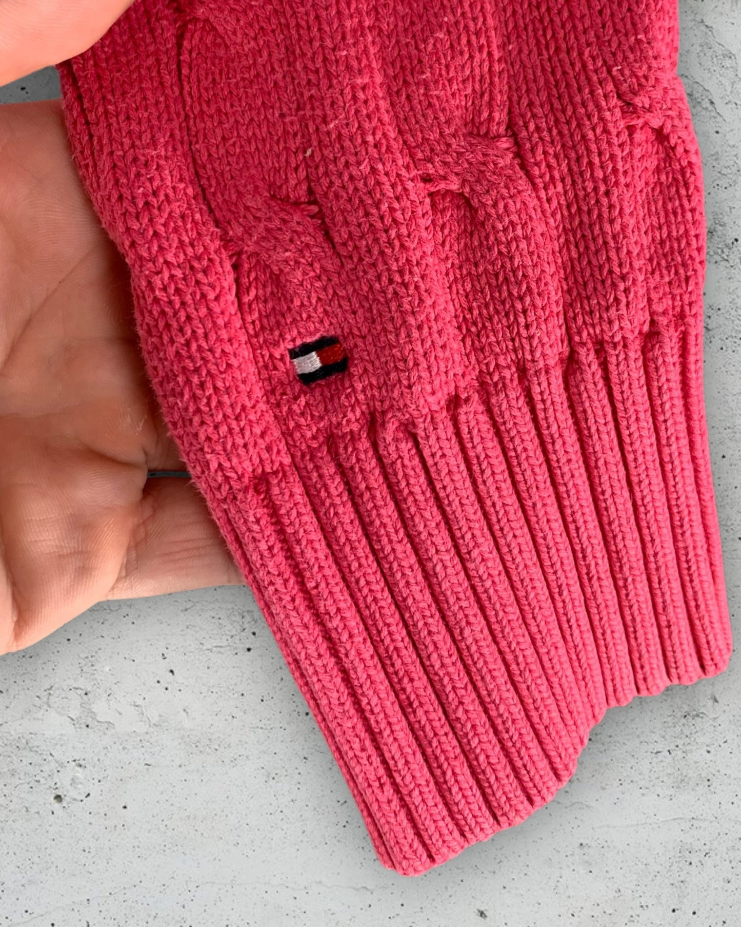 Pull Col V Torsadé Tommy Hilfiger ( M / 38 / 10 )