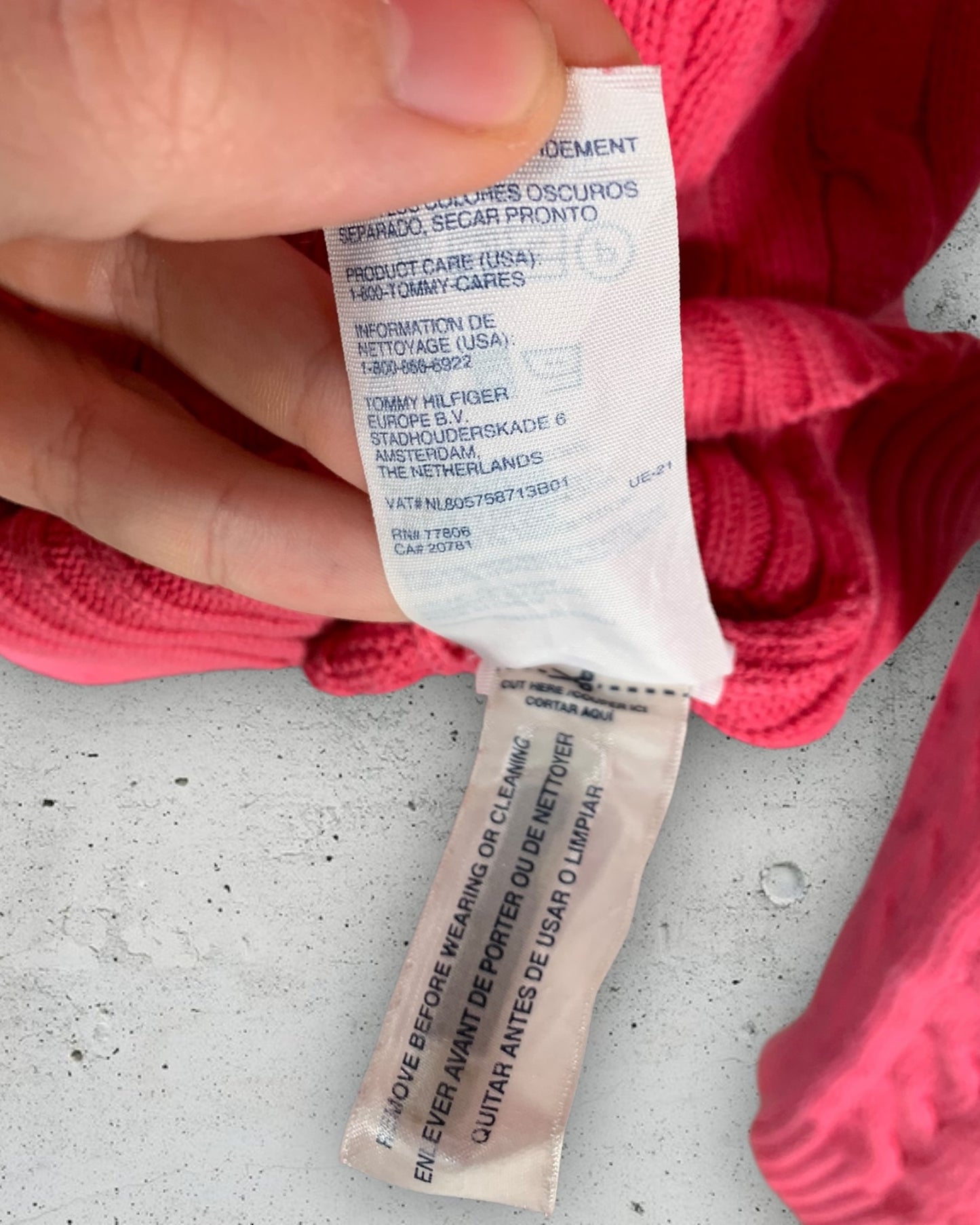 Pull Col V Torsadé Tommy Hilfiger ( M / 38 / 10 )