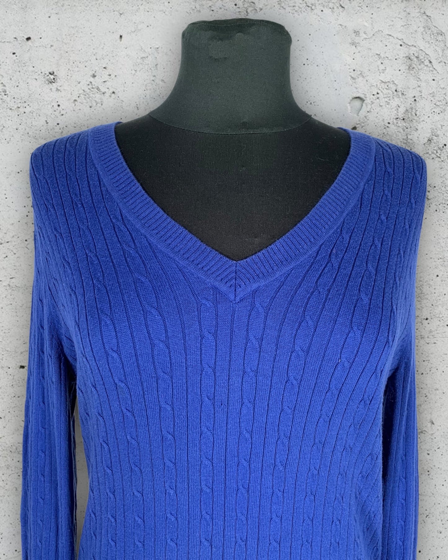 Pull Col V Torsadé Tommy Hilfiger ( XL / 42 / 14 )