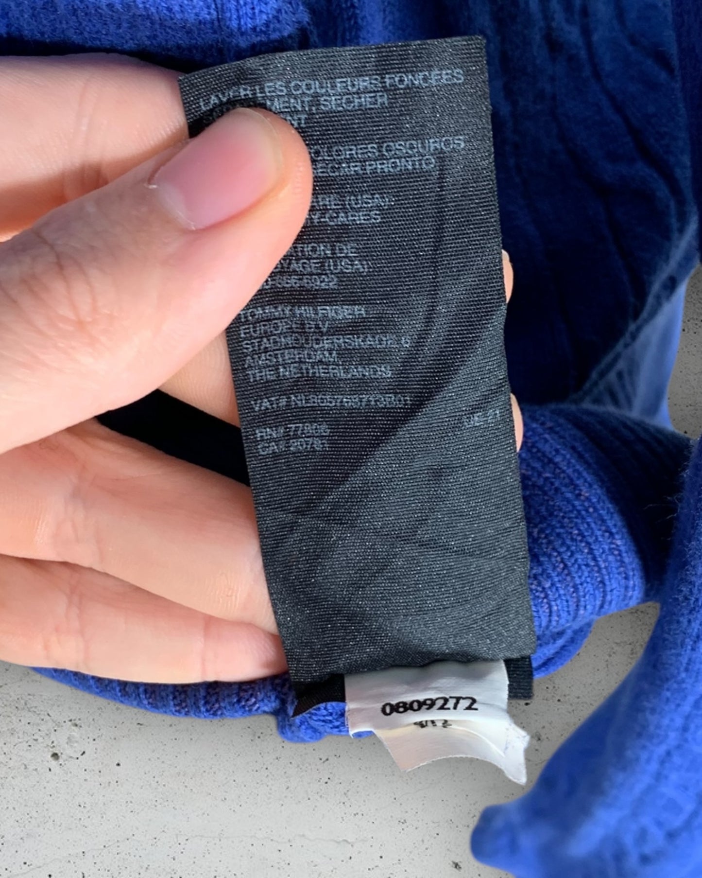 Pull Col V Torsadé Tommy Hilfiger ( XL / 42 / 14 )