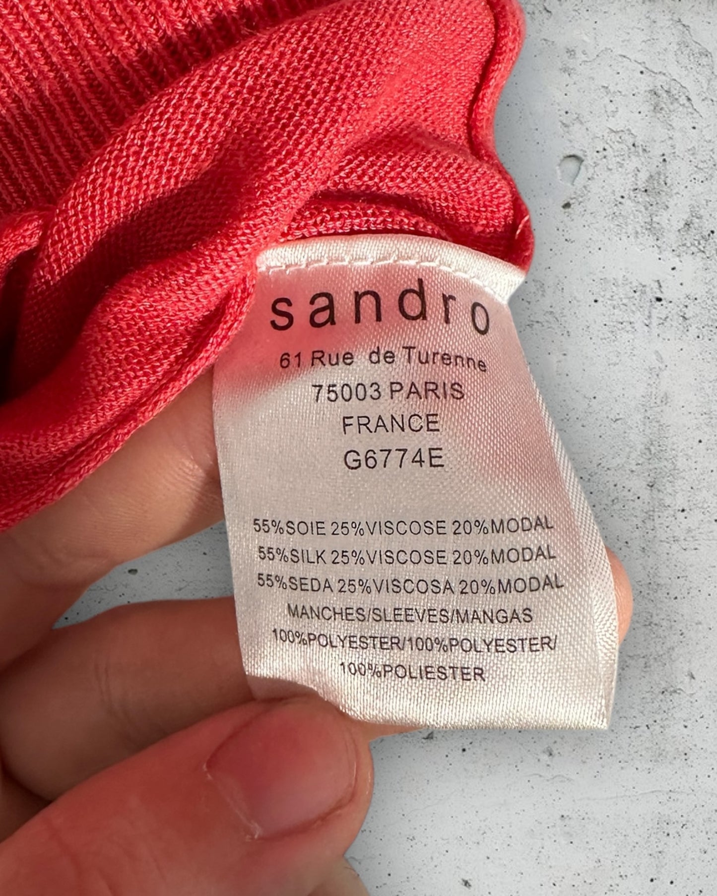 Chemisier Sandro ( S / 36 / 8 )