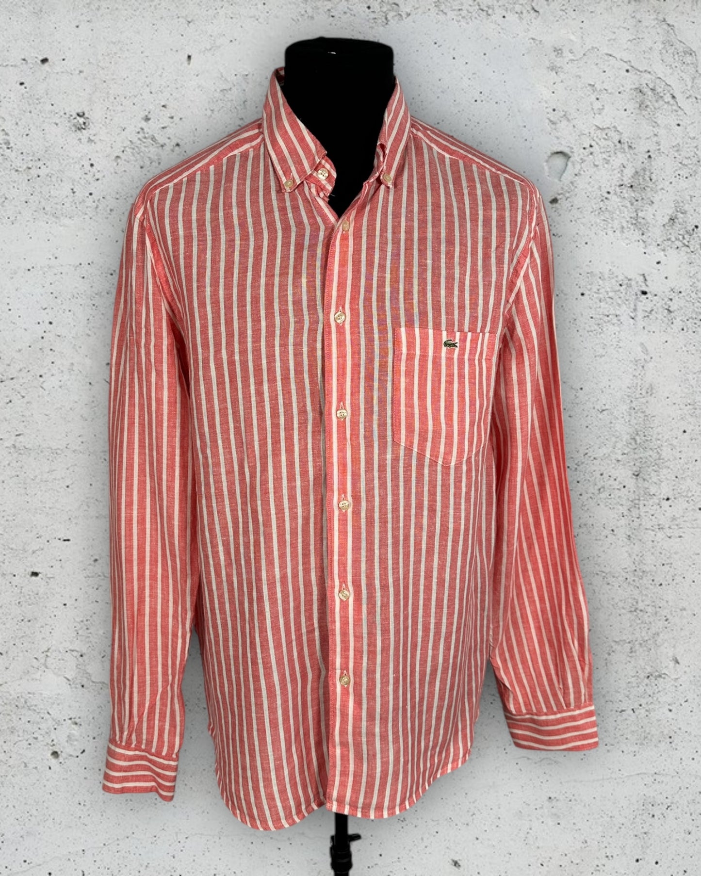 Chemise Lacoste en Lin ( L / 40 / 12 ) ( XL / 42 / 14 )