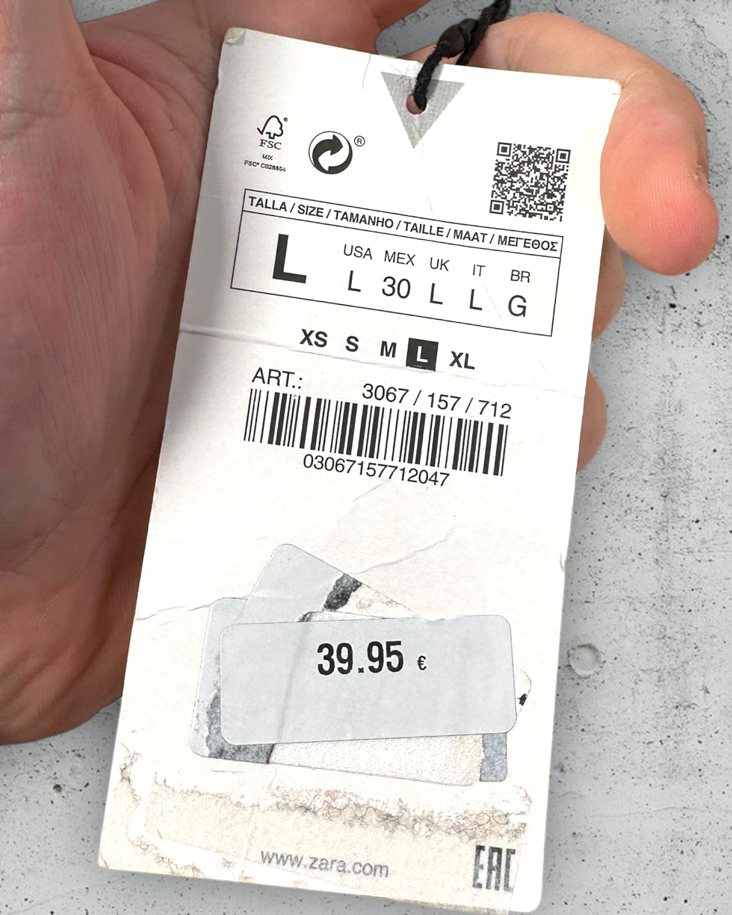 Pantalon Zara ( L / 40 / 12 )