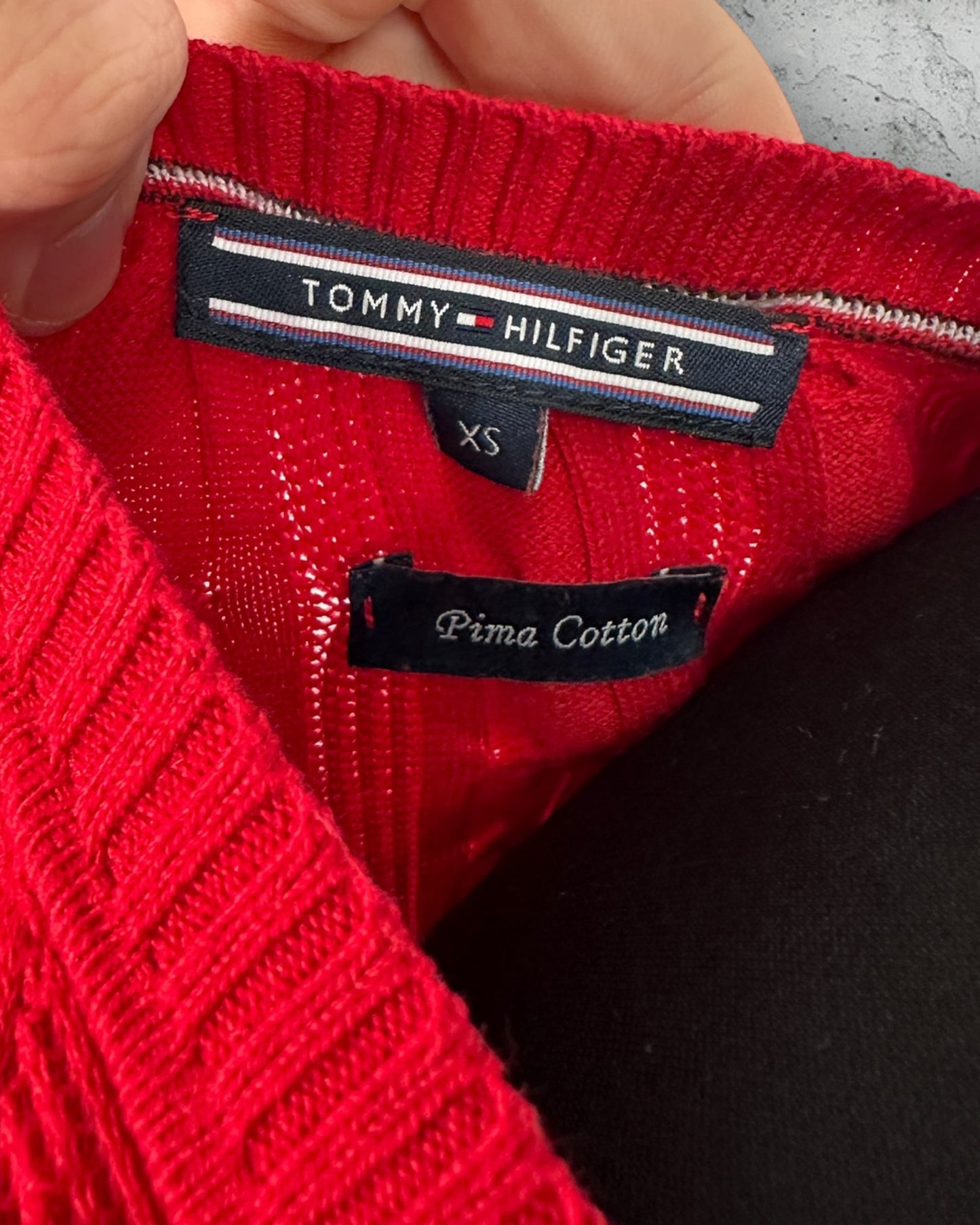 Pull Torsadé Col V Tommy Hilfiger ( XS / 34 / 6 )