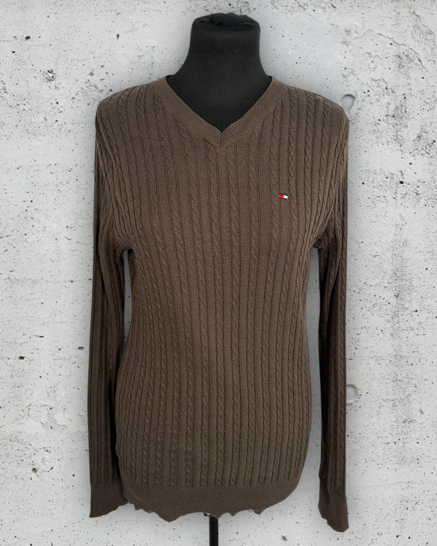 Pull Torsadé Col V Tommy Hilfiger ( L / 40 / 12 )