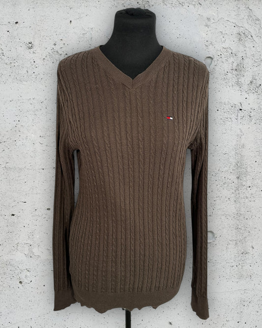 Pull Torsadé Col V Tommy Hilfiger ( L / 40 / 12 )