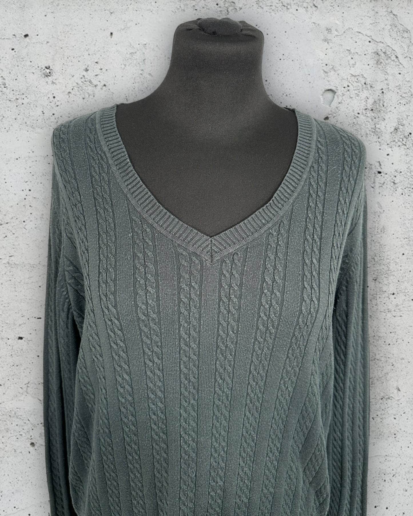 Pull Torsadé Col V Tommy Hilfiger ( XL / 42 / 14 )