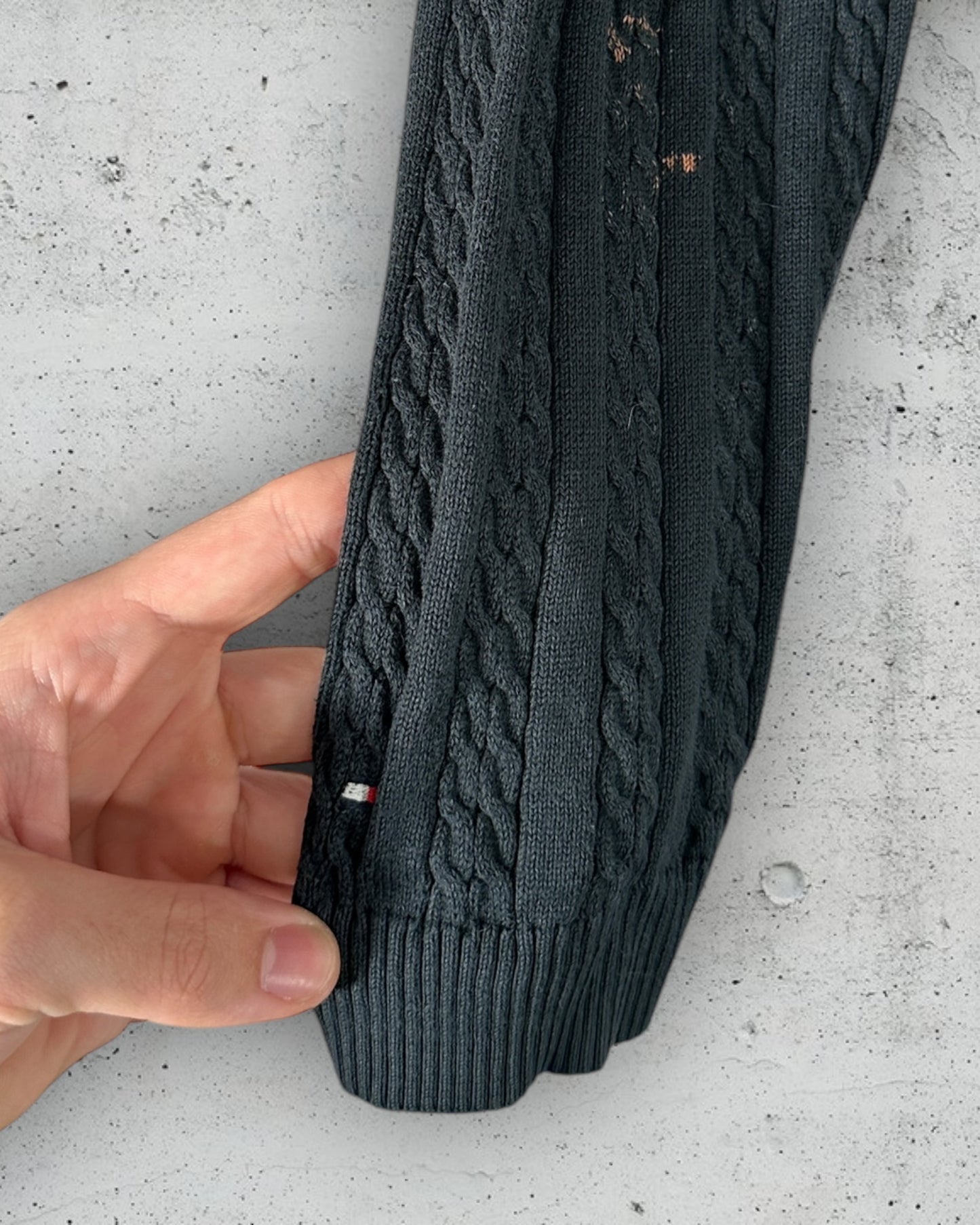 Pull Torsadé Col V Tommy Hilfiger ( XL / 42 / 14 )