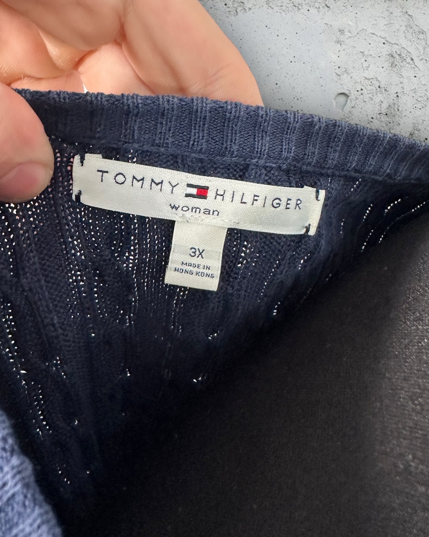 Pull Long Torsadé Tommy Hilfiger ( 3XL / 46 / 18 )