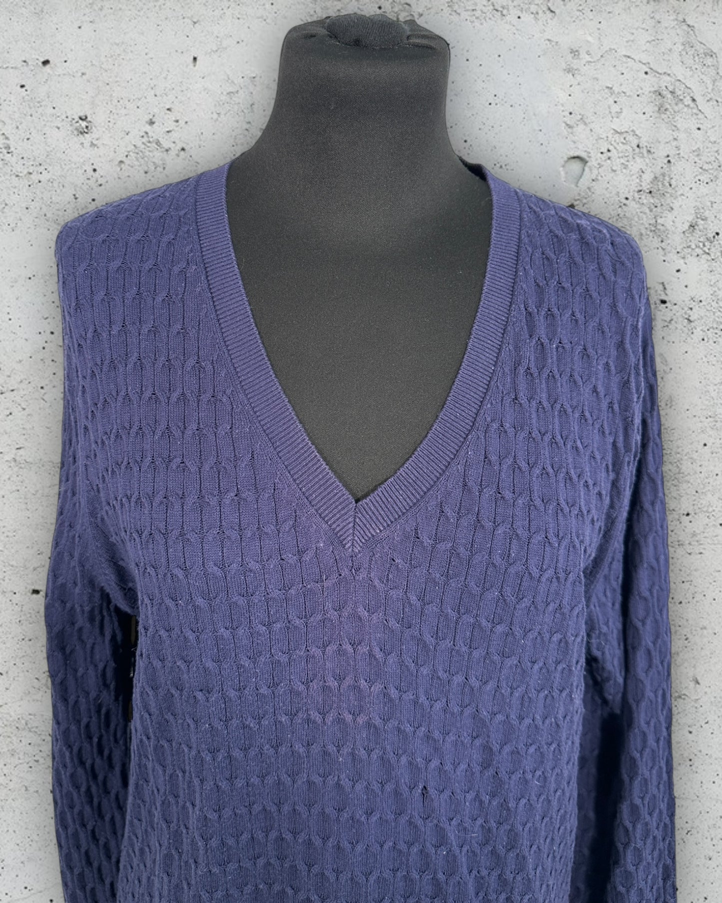 Pull Torsadé Col V Tommy Hilfiger ( XL / 42 / 14 )