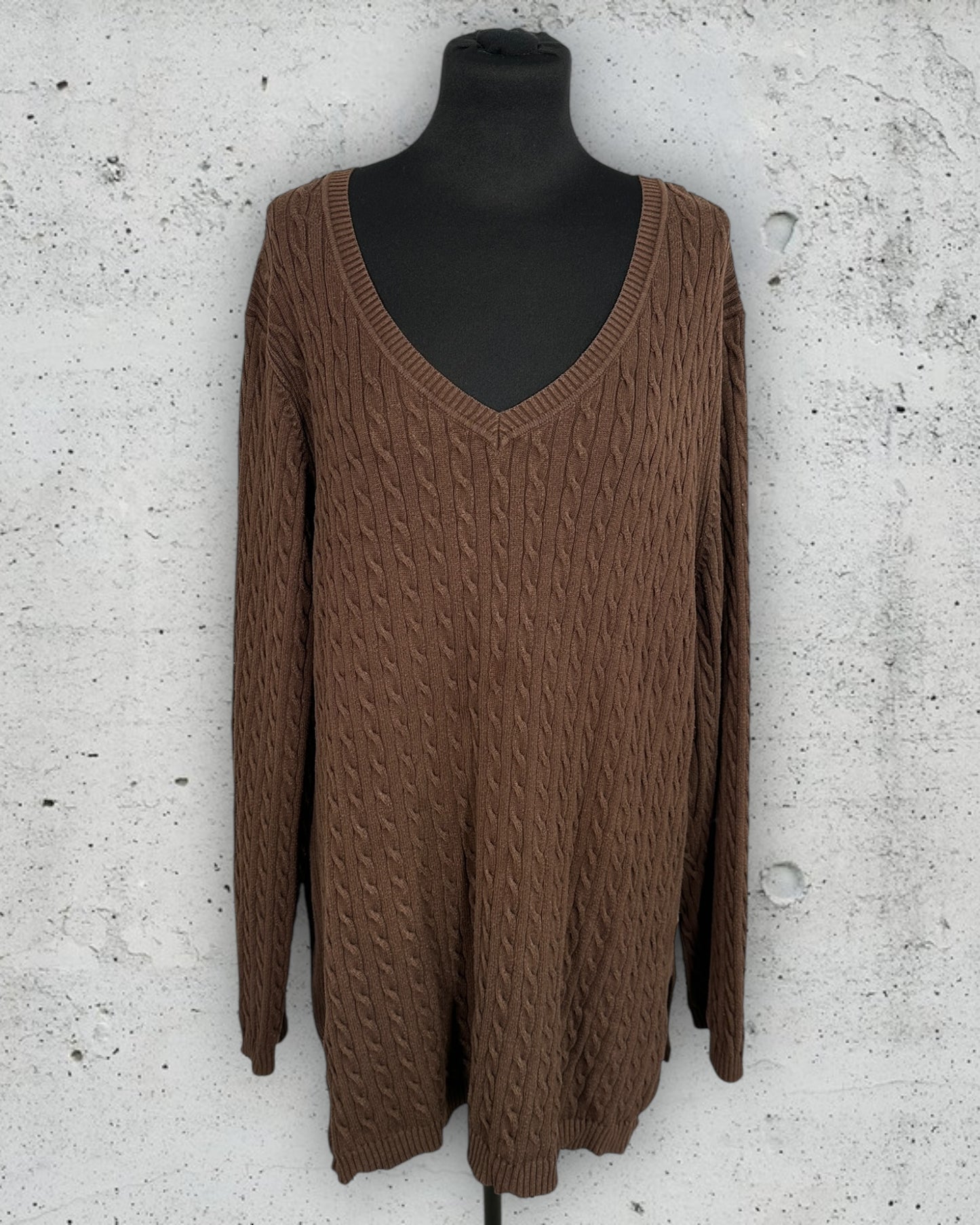 Pull Torsadé Col V Tommy Hilfiger ( XXL / 44 / 16 )