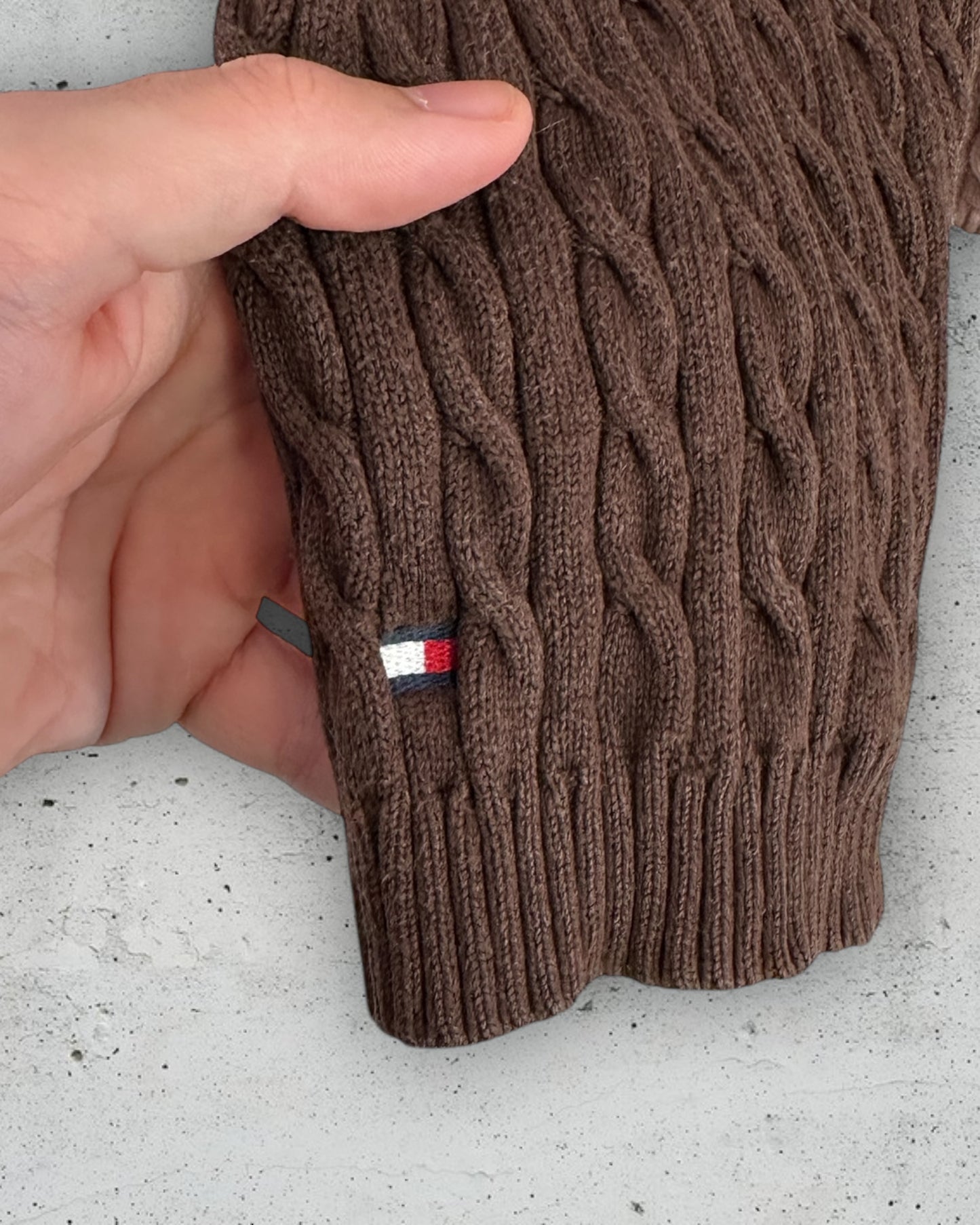 Pull Torsadé Col V Tommy Hilfiger ( XXL / 44 / 16 )