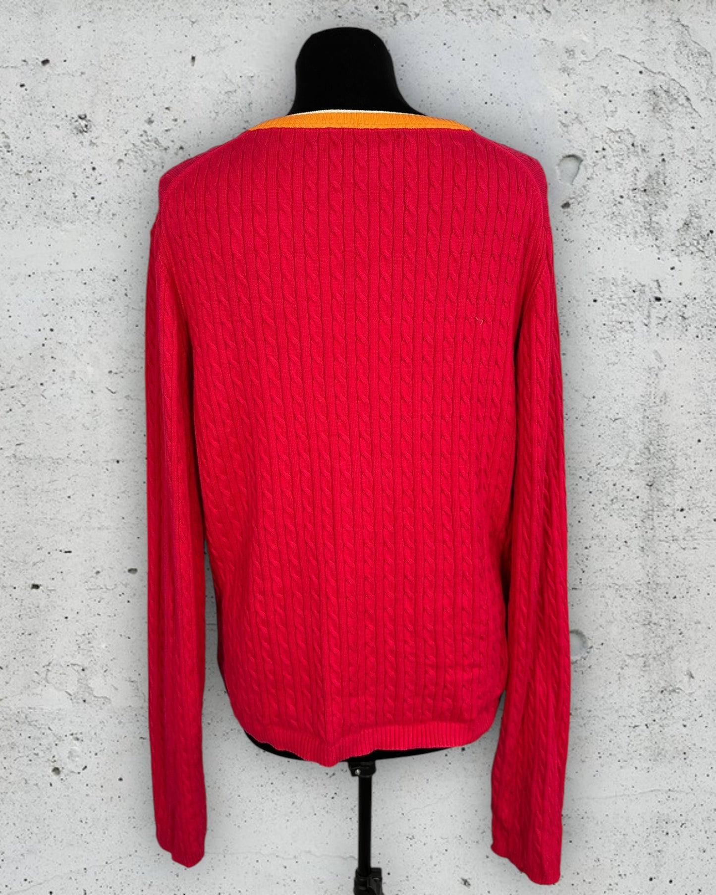 Pull Torsadé Col V Tommy Hilfiger ( XL / 42 / 14 )