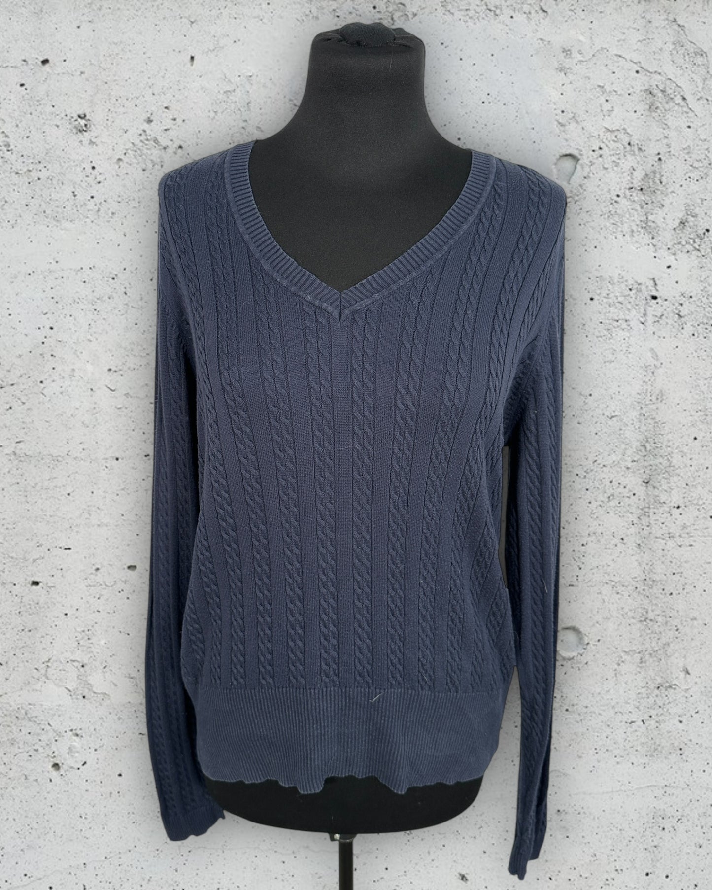 Pull Torsadé Col V Tommy Hilfiger ( XL / 42 / 14 )