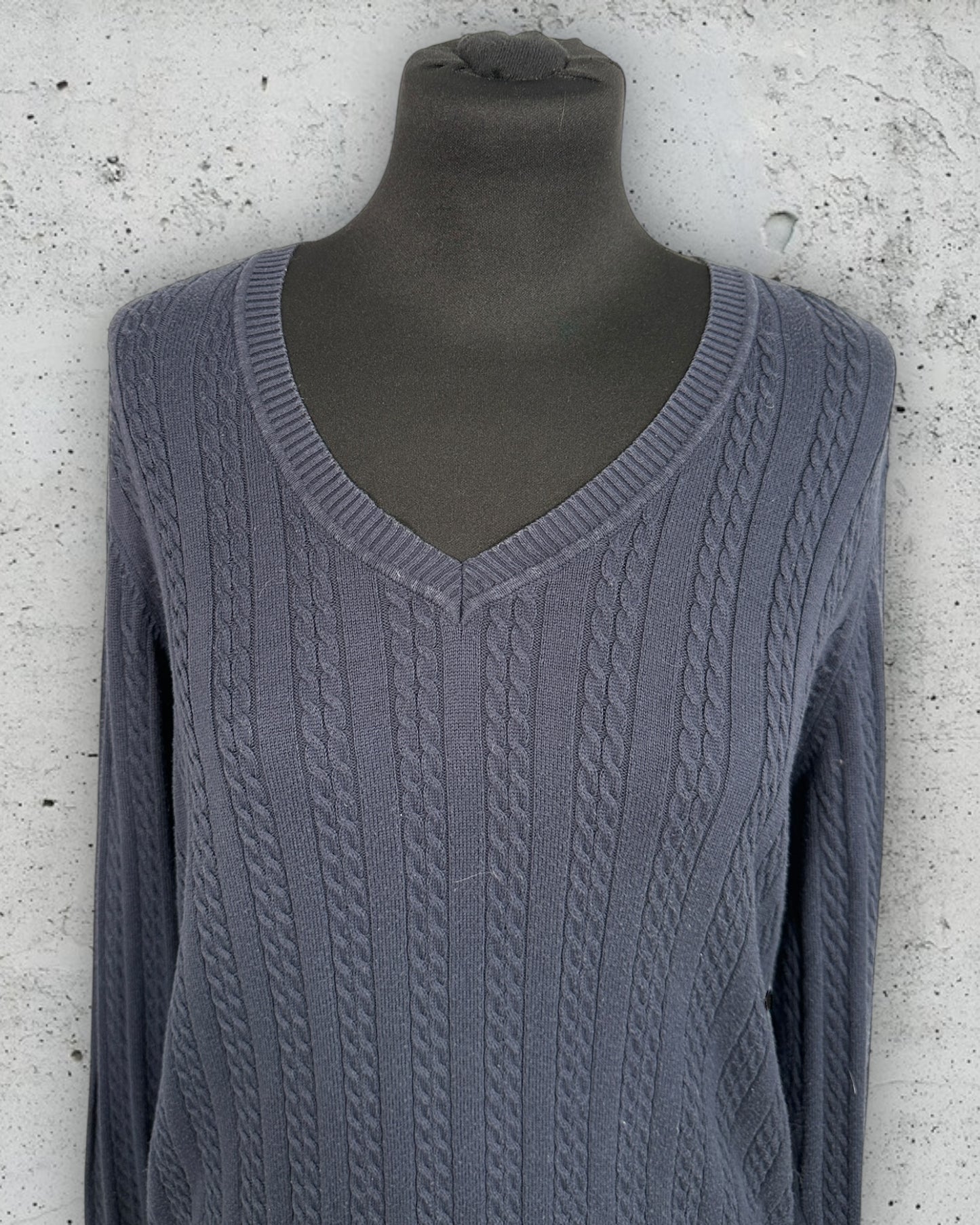 Pull Torsadé Col V Tommy Hilfiger ( XL / 42 / 14 )