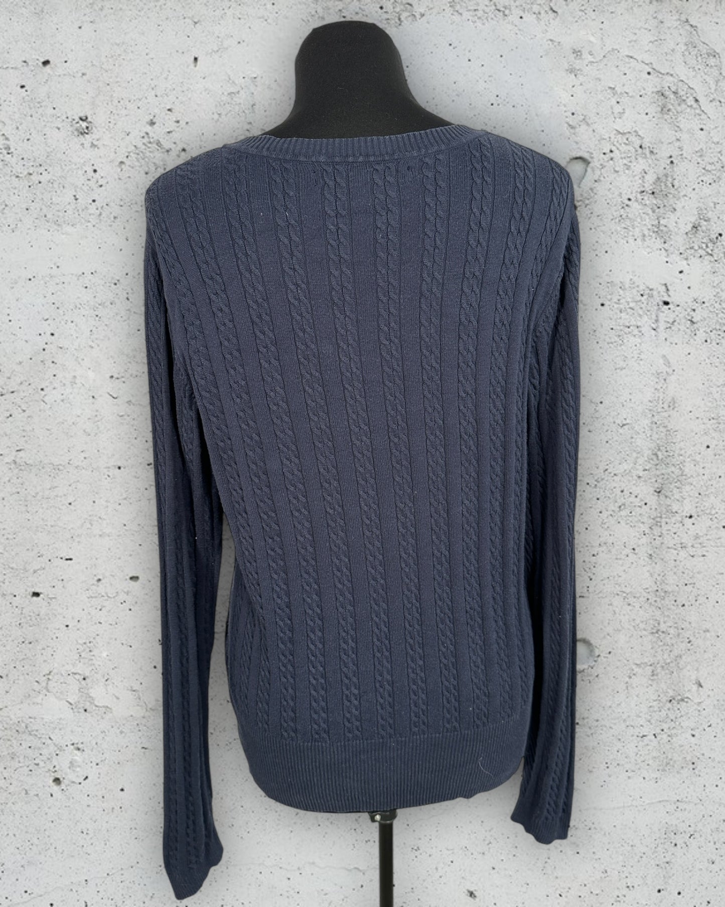 Pull Torsadé Col V Tommy Hilfiger ( XL / 42 / 14 )