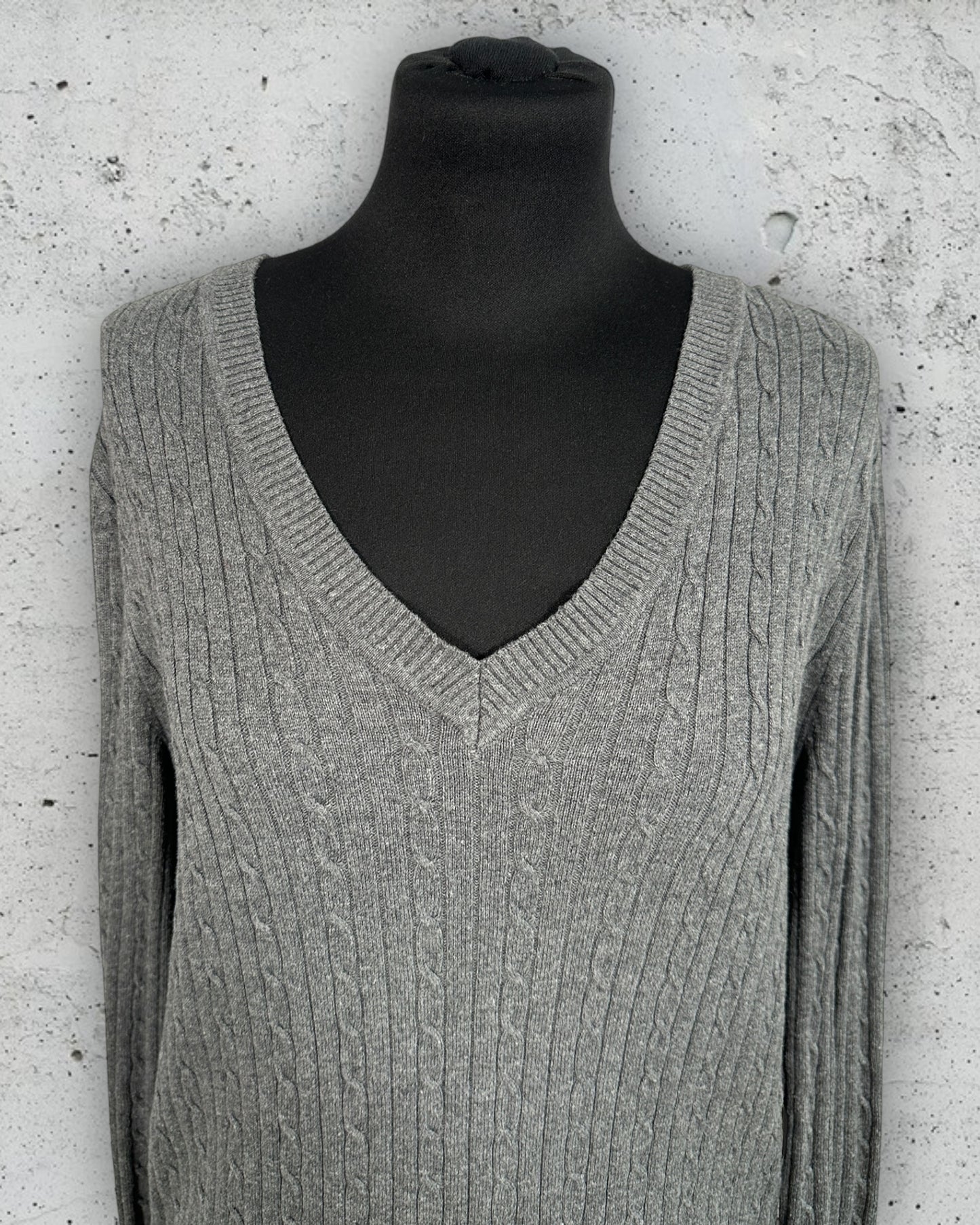 Pull Torsadé Col V Tommy Hilfiger ( XL / 42 / 14 )