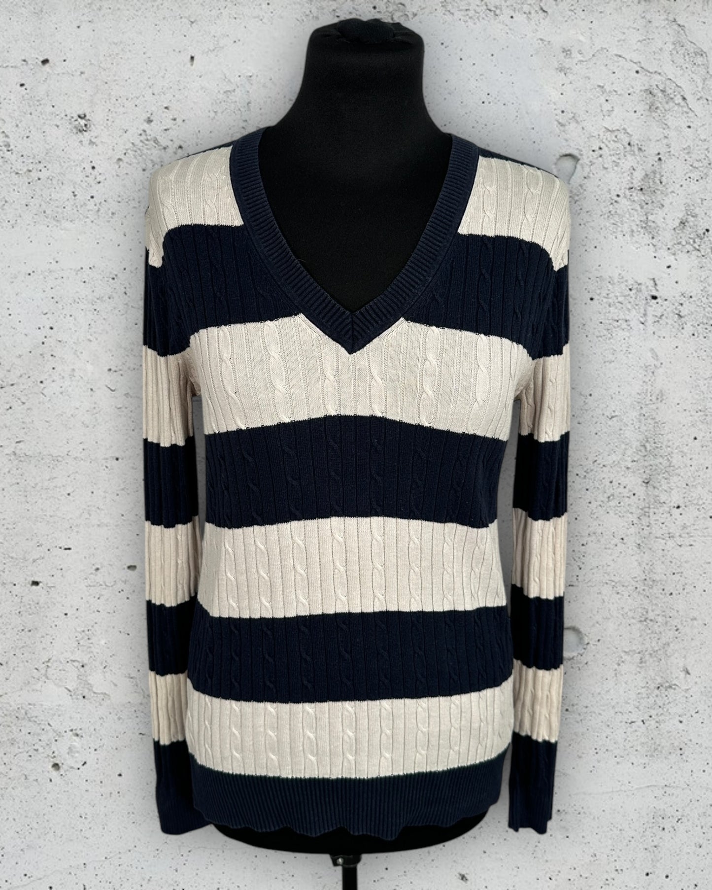 Pull Torsadé Col V Tommy Hilfiger ( M / 38 / 10 )