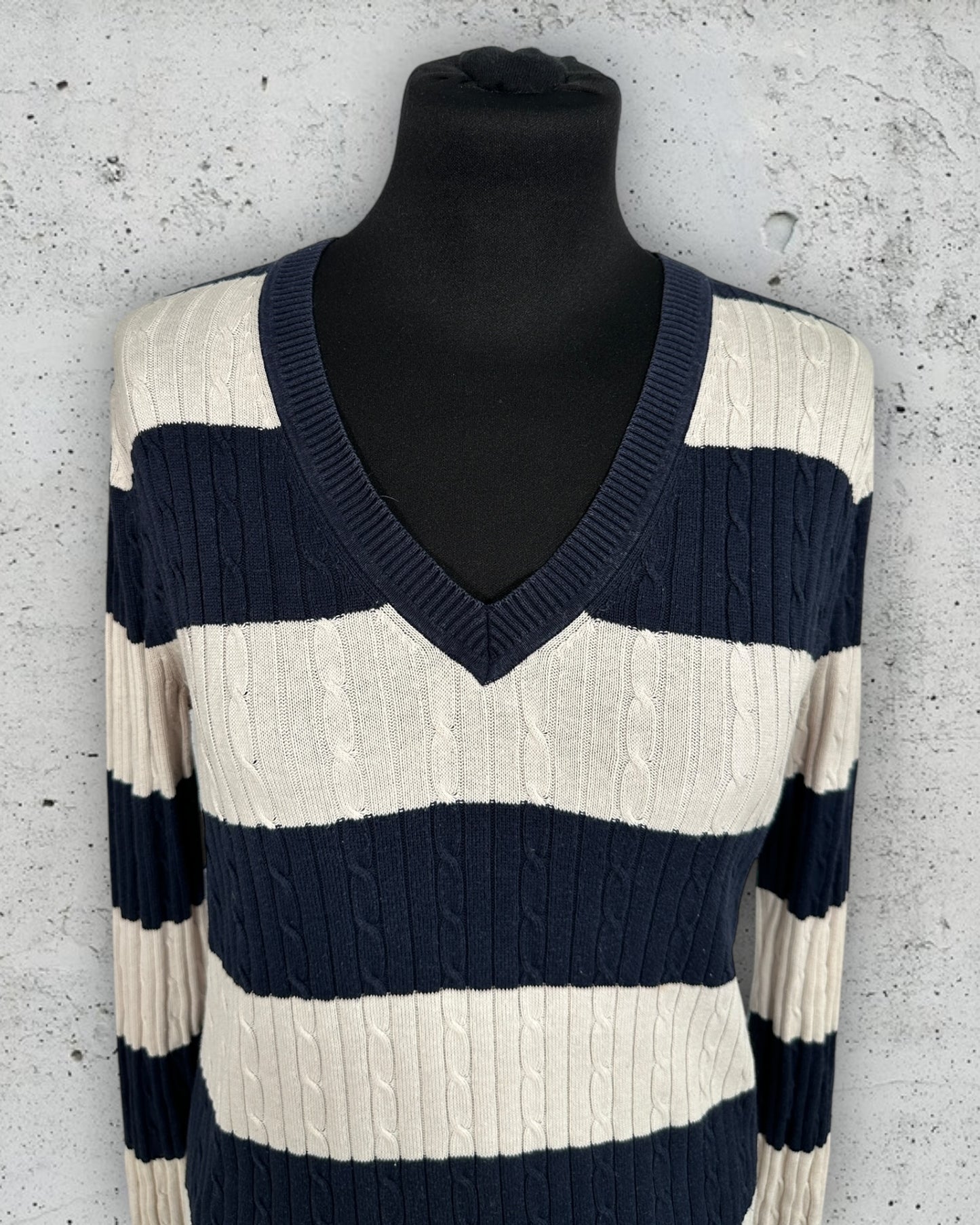 Pull Torsadé Col V Tommy Hilfiger ( M / 38 / 10 )