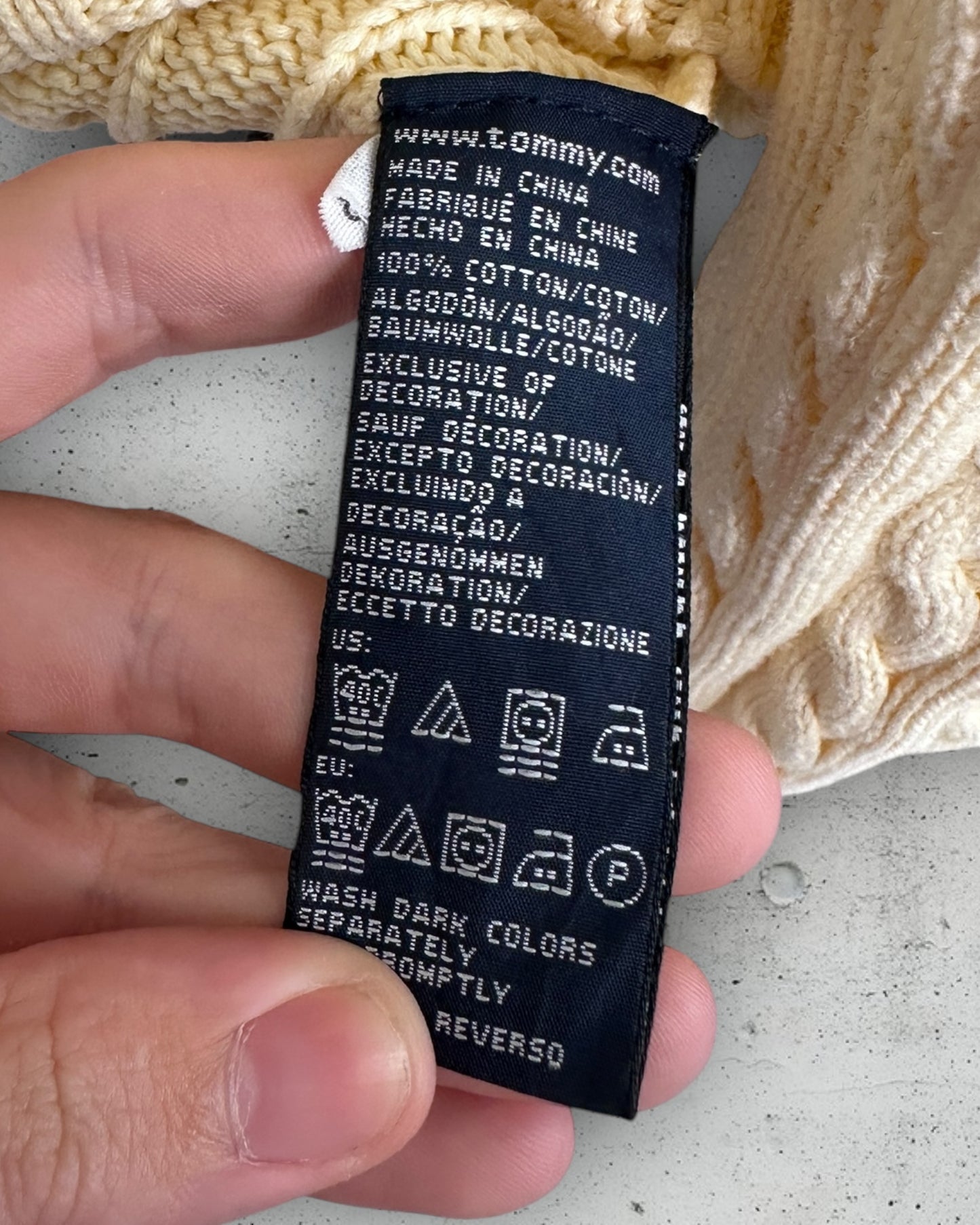 Pull Torsadé Tommy Hilfiger ( L / 40 / 12 )