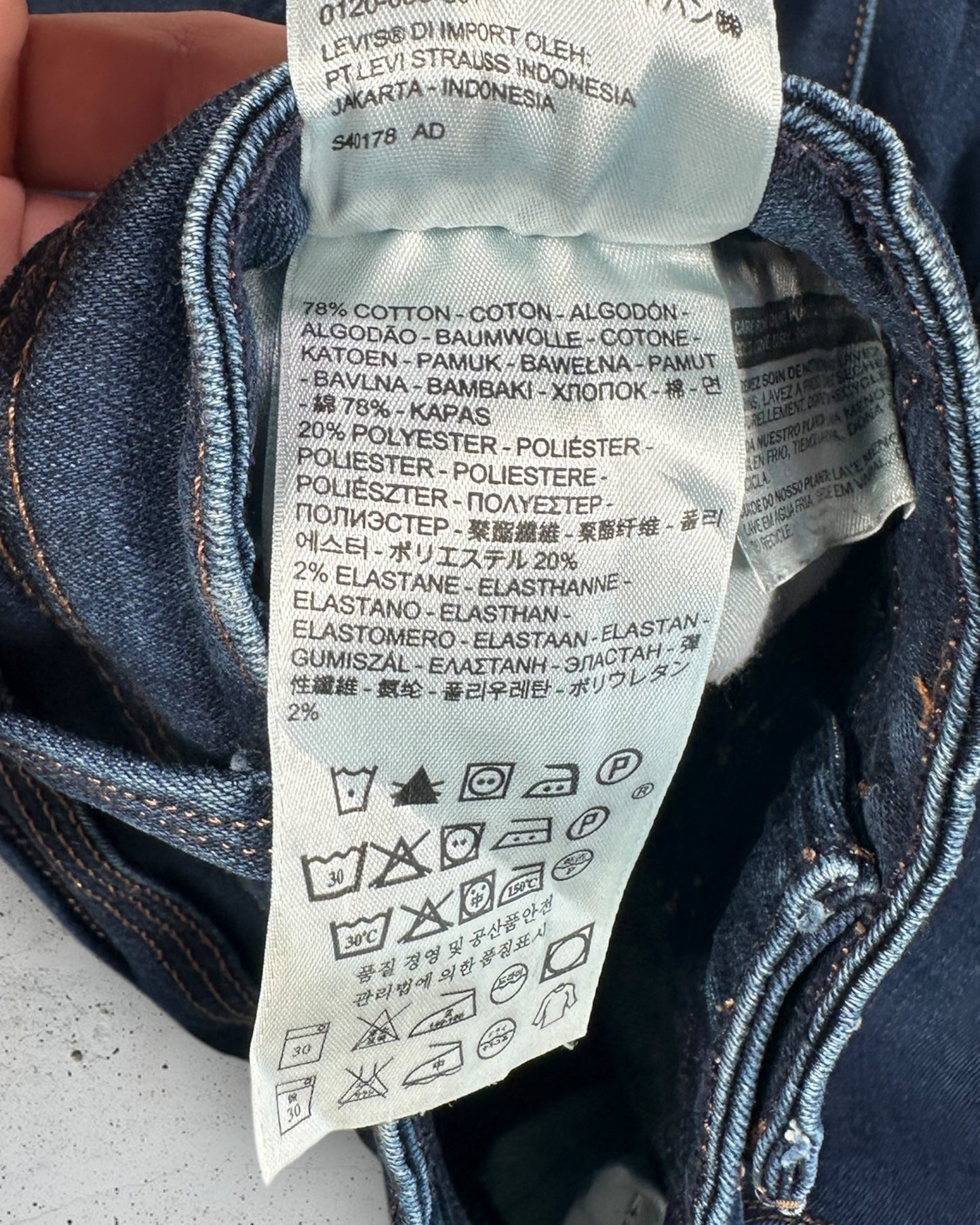 Jean Levi's 529 Curvy Straight W28 L32 ( S / US 28 / FR 36 )
