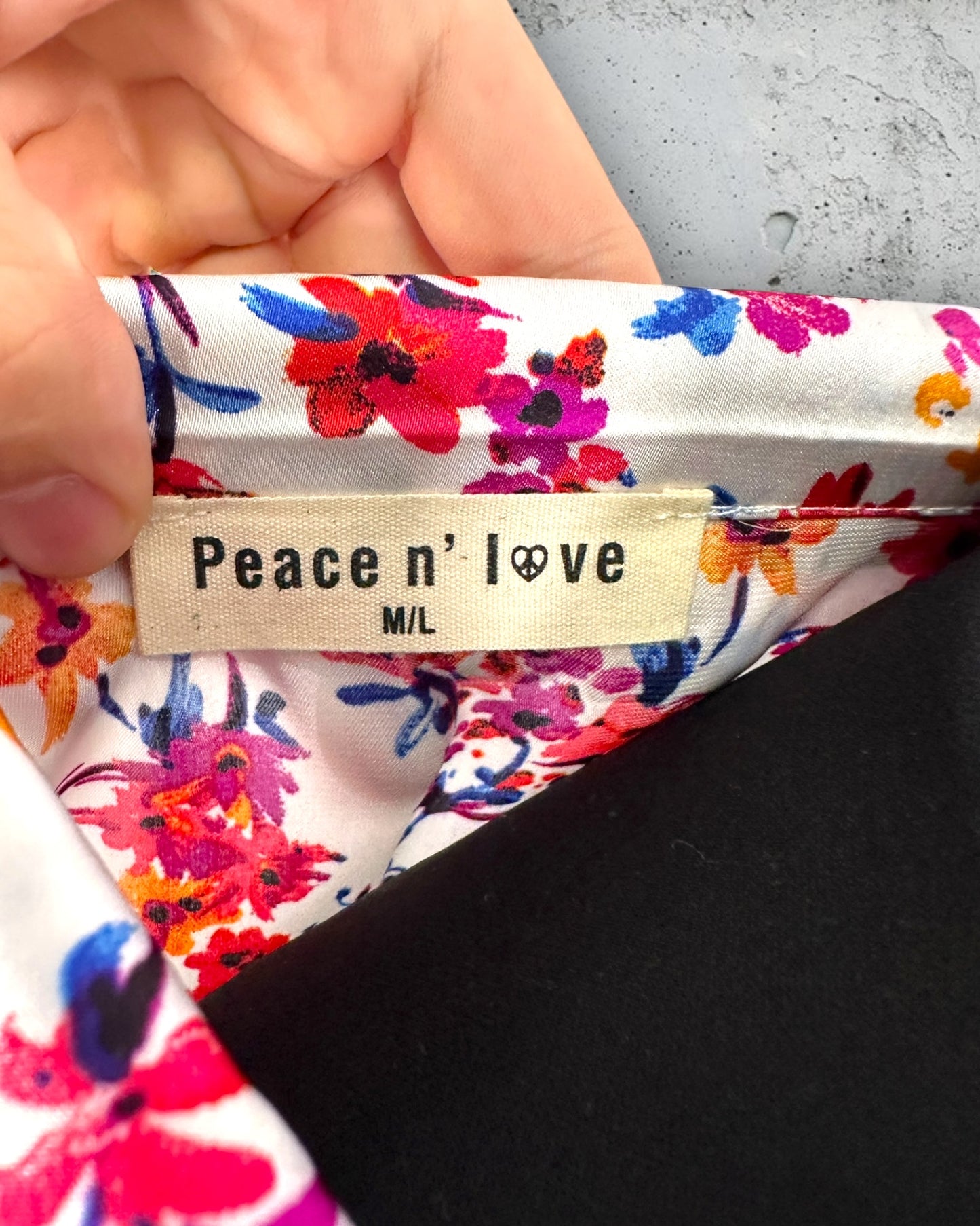 Chemisier Peace N'Love ( M / 38 / 10 )( L / 40 / 12 )