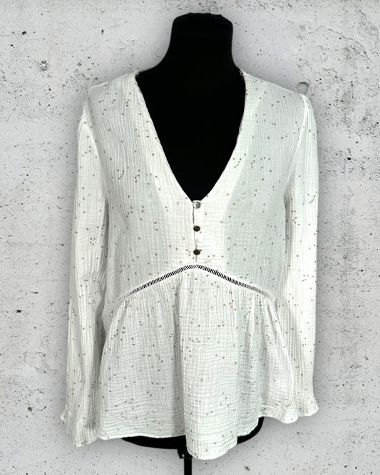 Blouse En Gase De Coton Peace N'Love ( M / 38 / 10 - L / 40 / 12 )
