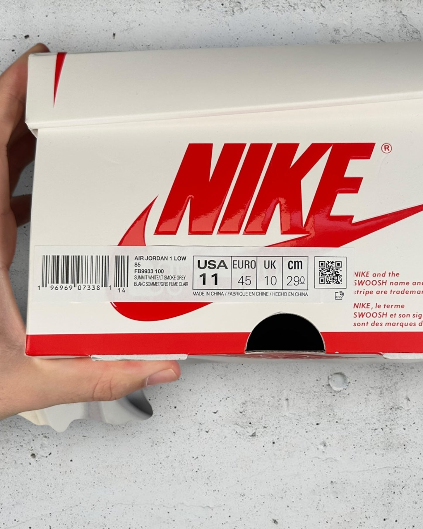Air Jordan 1 Low ‘85 Neutral Grey ( US 11 / EU 45 )
