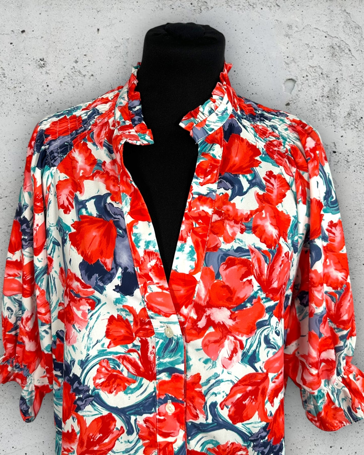 Chemisier Vintage Love "Hacienda" ( S / 36 / 8 )