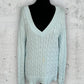 Pull torsadé col V Tommy Hilfiger ( M / 38 / 10 )