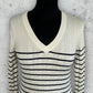 Pull col V torsadé Tommy Hilfiger ( XS / 34 / 6 )