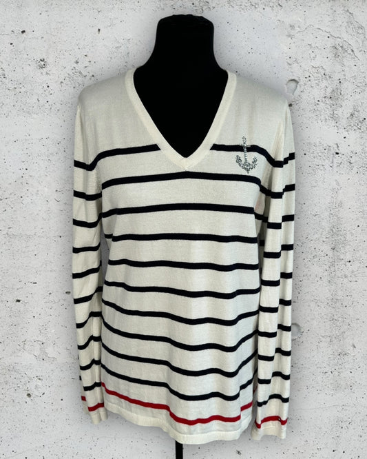 Pull col V Tommy Hilfiger ( L / 40 / 12 )