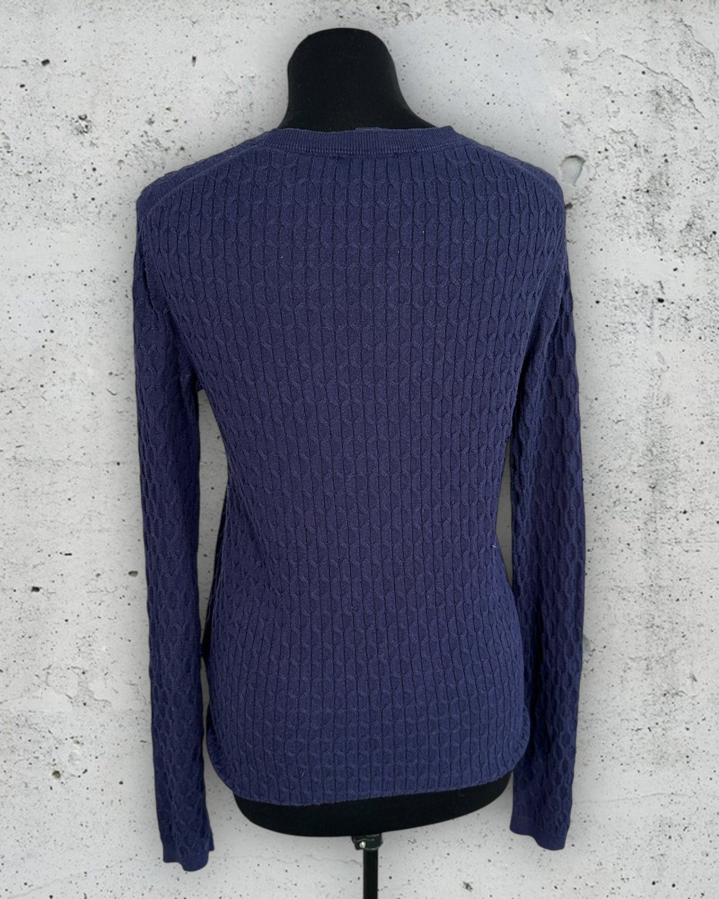 Pull col V torsadé Tommy Hilfiger ( S / 36 / 8 )