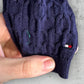 Pull col V torsadé Tommy Hilfiger ( M / 38 / 10 )