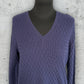 Pull col V torsadé Tommy Hilfiger ( L / 40 / 12 )