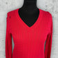 Pull col V torsadé Tommy Hilfiger ( S / 36 / 8 )