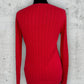 Pull col V torsadé Tommy Hilfiger ( S / 36 / 8 )
