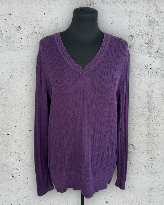 Pull col V torsadé Tommy Hilfiger ( XXL )