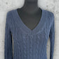 Pull col V torsadé Tommy Hilfiger XXS